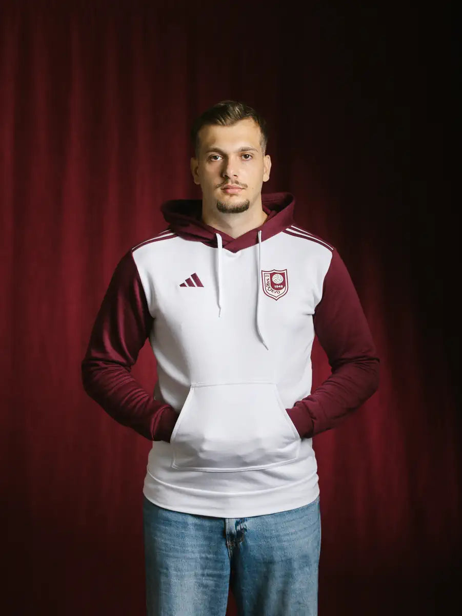 adidas Dukserica - Bordo rukavi