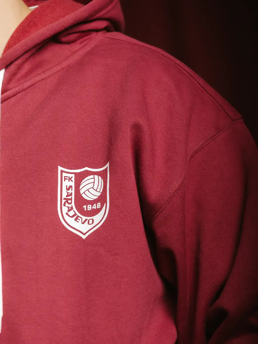 Dukserica - Bordo FKS Club Zipper – slika 11