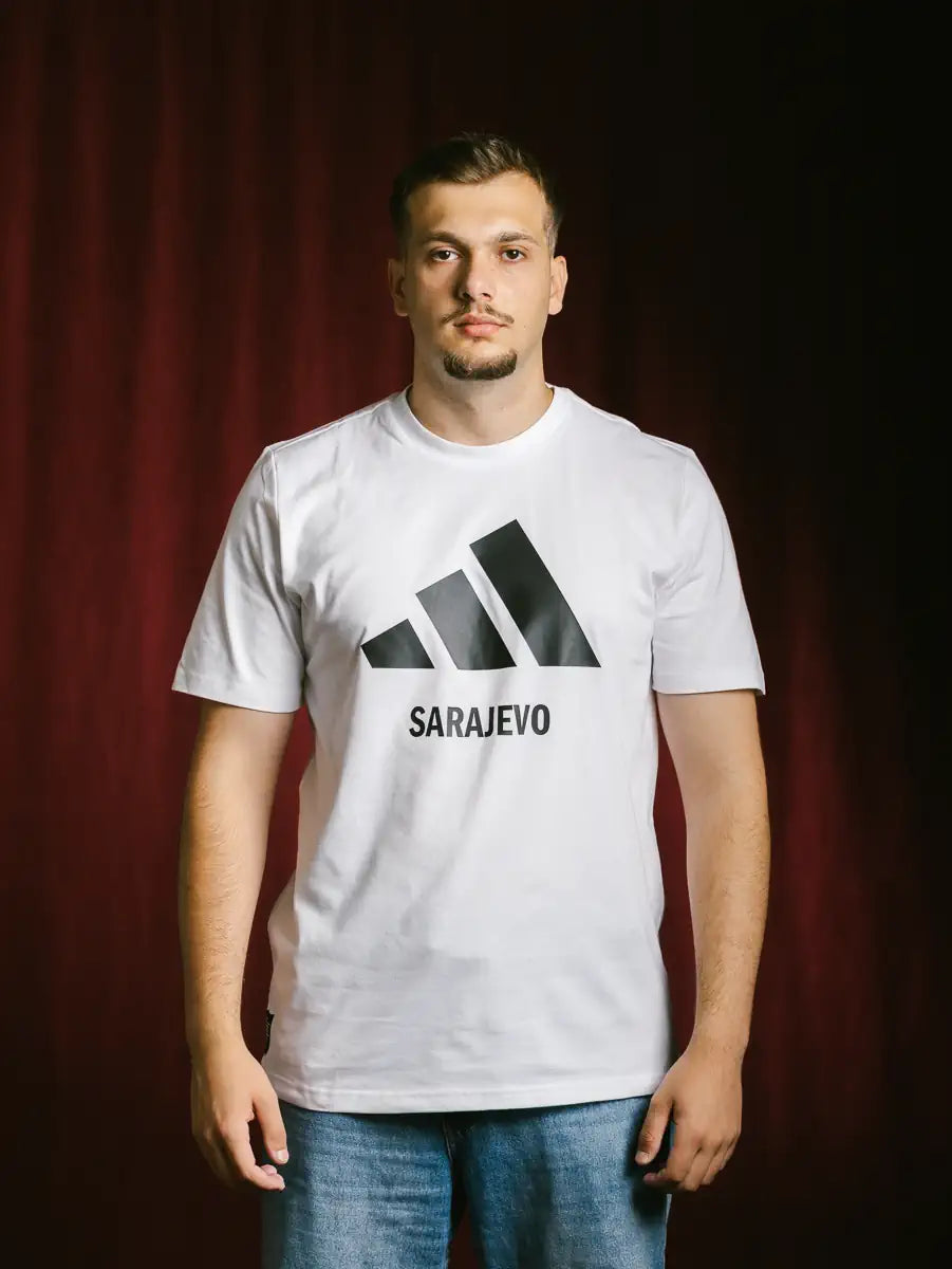 adidas pamučna majica – Bijela – slika 2