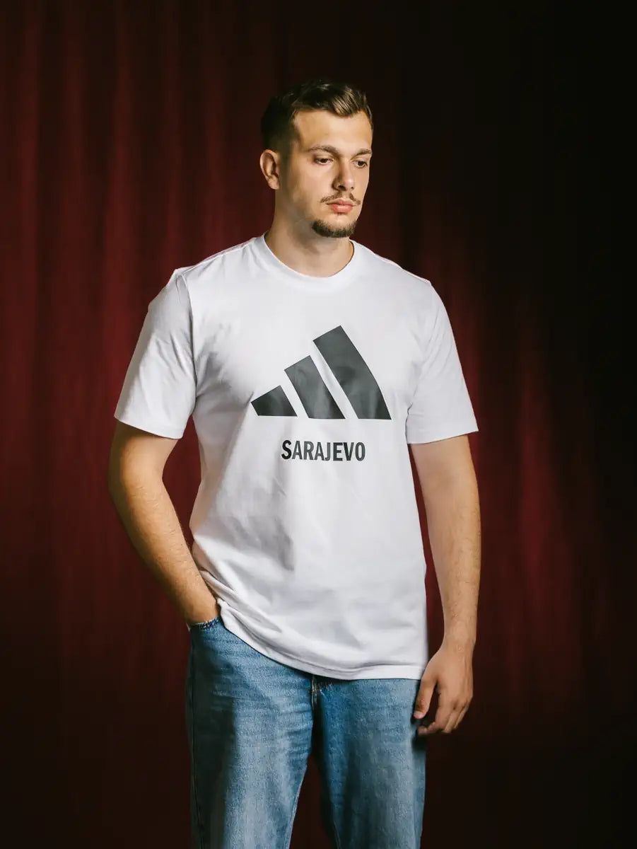adidas pamučna majica – Bijela – slika 9