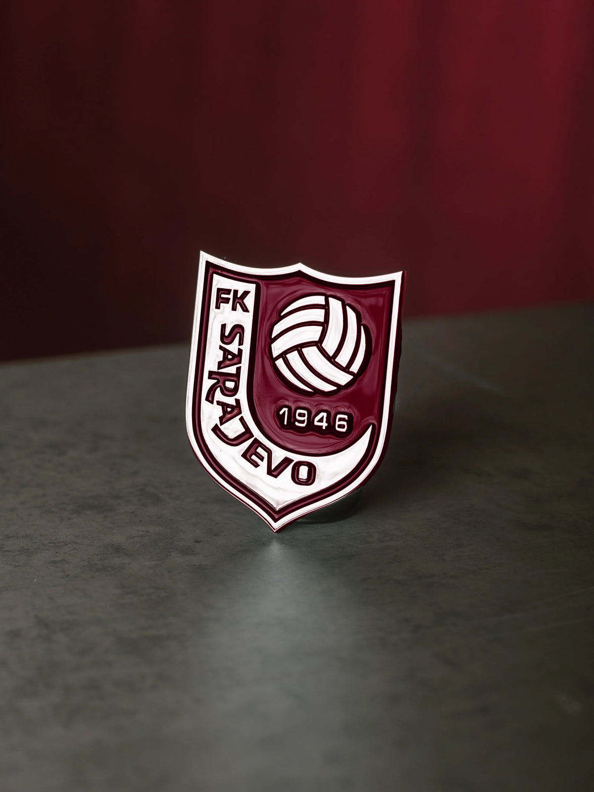 FK Sarajevo Chrome Car Emblem – slika 1