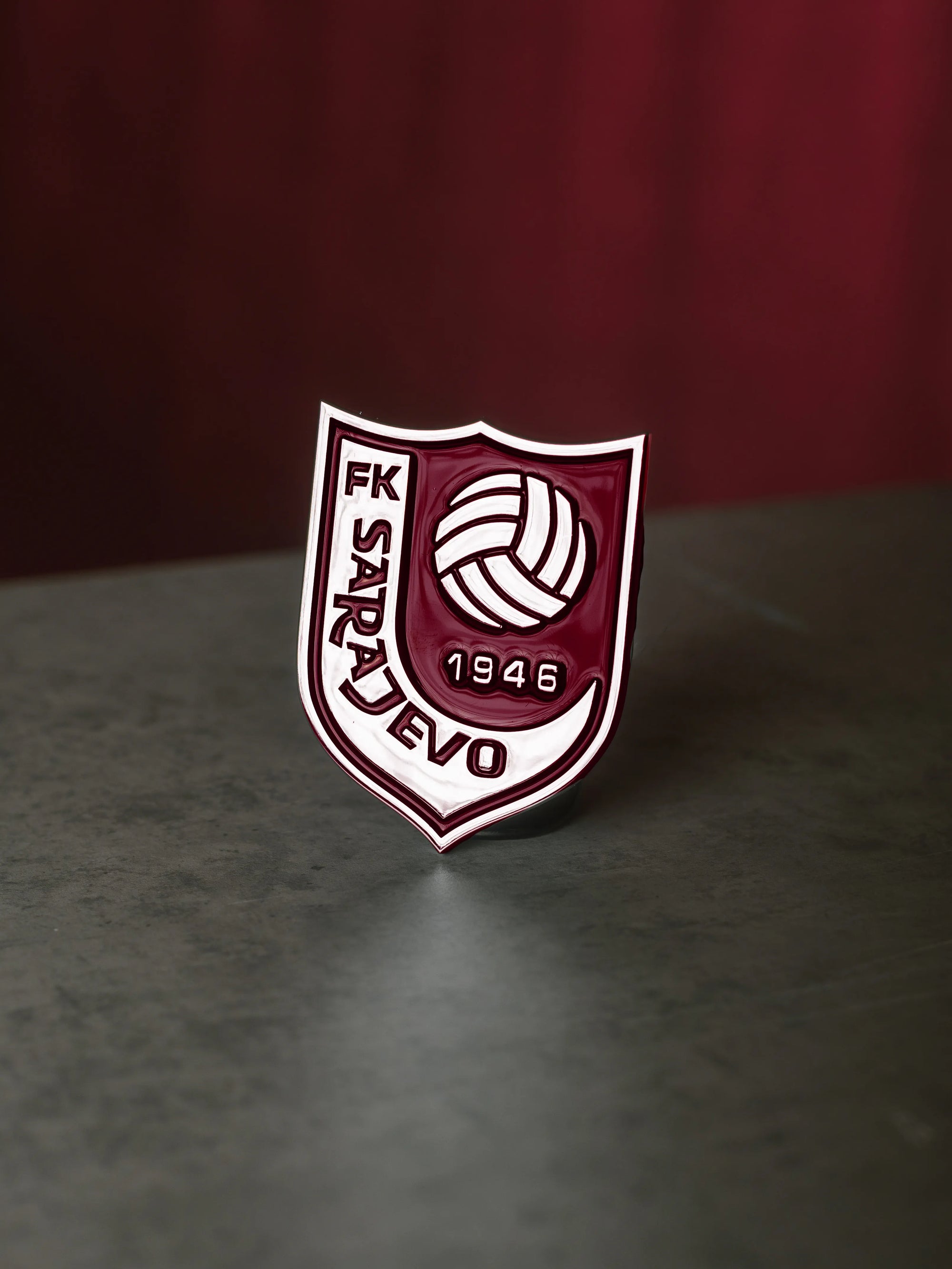 FK Sarajevo Chrome Car Emblem – slika 1